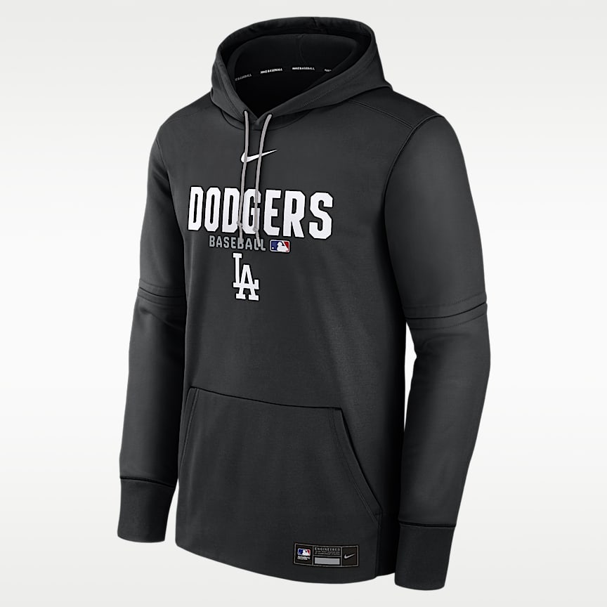 Los Angeles Dodgers Arched Wordmark Men's Nike Dri-FIT MLB Hooded